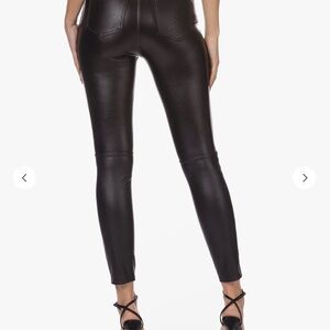 Women's Black Faux Leather Pants